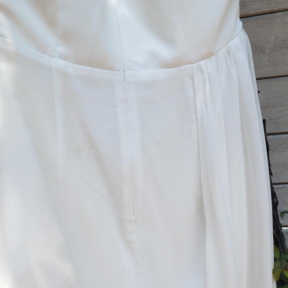 Chiffon Superdown Alivia white strapless dress - Picture 11 of 13